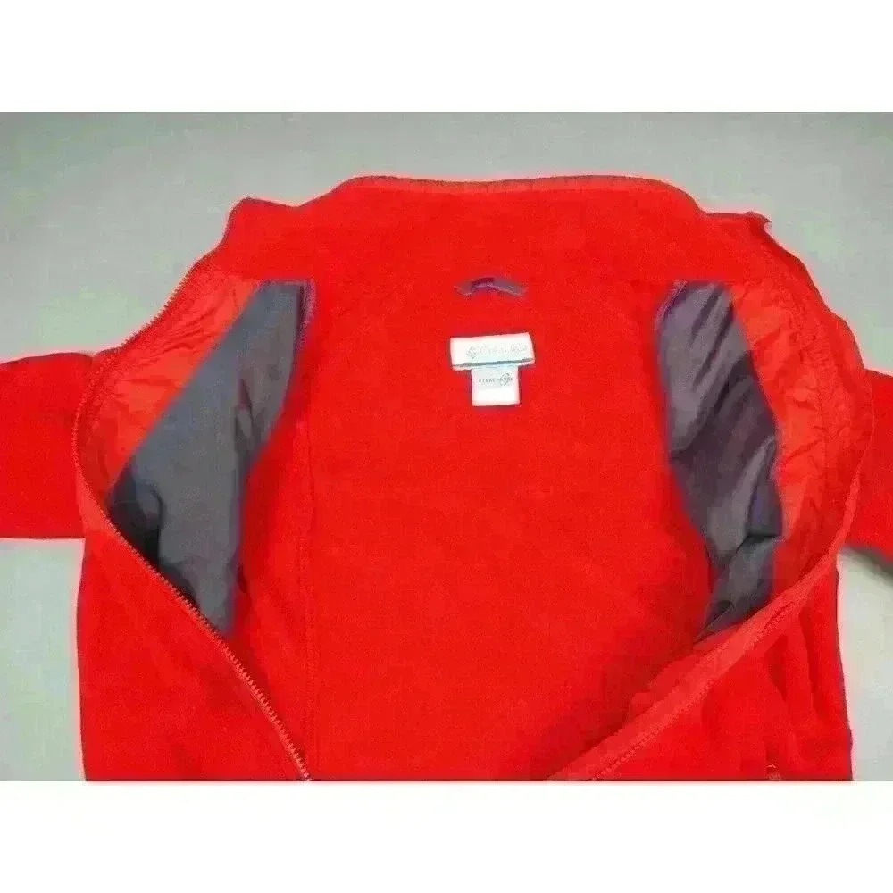 Columbia Interchange Womens Size Small Fleece‎ Sweater Full Zip Red Jacket - Picture 5 of 9
